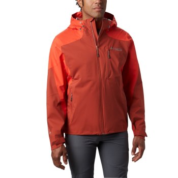 Columbia Muške Jakne - Titan Pass 2.5L Shell Crvene | MPFR-90512